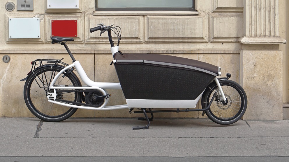 Transport bicycle Transport bicycle with big cargo box (c) istock/Tatabrada